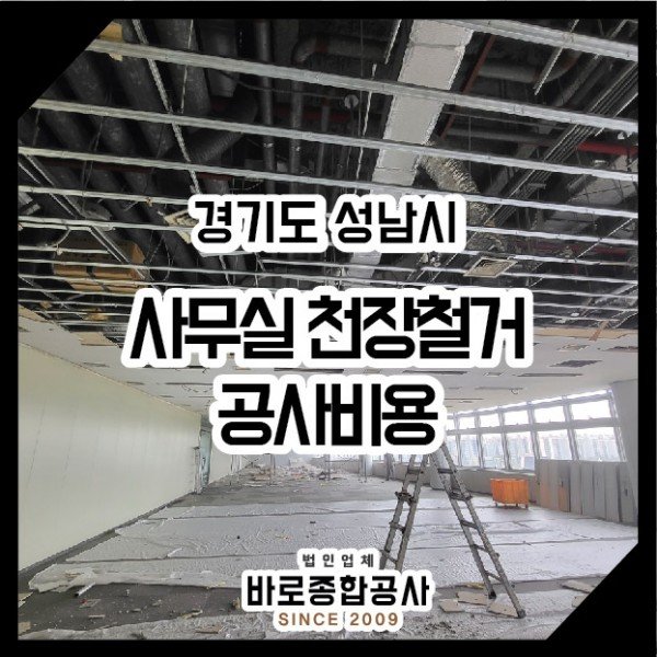 분당구 야탑 사무실천장철거