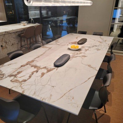 Gold&Brown 웜톤 카프라이아 이태리 대형타일 marble caparaia